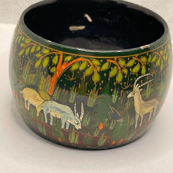 Vintage bangle wood hand paint - Picture 14 of 14